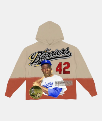 Barriers Jackie Robinson Hoodie Cream